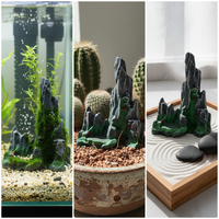 Aquarium Mountain Ornament Fish Tank Decoration Artificial Rockery Landscape Micro-Landscape Decor