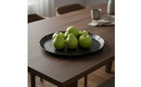Hammered Aluminum Tray Metal Shallow Display Tray Distressed for Tabletop, Living Room, Entryway