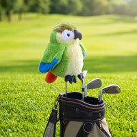 Soft Golf Club Cover with Cartoon Bird Knitted Course Wood Headcover Padded Course Wood Cover Shielding for Adults