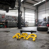 Universal Strut Spring Compressor Time Saving Universal Strut Coil Compressor Set Steel Construction for Mechanics, Auto Repair Shop