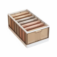 Pants Divider Drawer Stackable 7-Grid Clothing Bin Long-Lasting for Bedroom