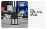 Screwdriver Bit Holder with Self Locking Mechanism Sturdy double Purpose Socket Adapter Wear Resistant Tool Accessory for Tight Confined Areas