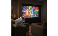 Adjustable Projection Device with Stand Compact Portable Projection Device Sleek for Movie Lovers, Families, Home Theater, Bedroom