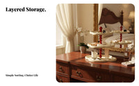 fluffyShaped Tiered Stand Decorative Storage Desktop Organizer for Young Adults