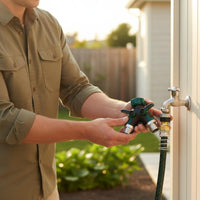 Anti-Kink Garden Hose Y Connector Leak Proof Y Hose Splitter Threaded Connection Faucet Splitter Heavy Duty for Irrigation