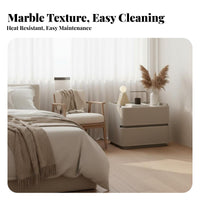 CumulusShaped End Table Cream and fashion Nightstand Light Luxury for Homeowners, Women