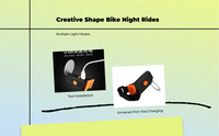 Rechargeable Bike Tail Light, Waterproof, 6+4 Modes
