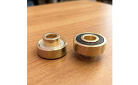 Gold Skateboard Bearing Set Nylon Cage Longboard Wheel Bearing Set Thickened Outer Wall for Longboarding