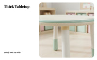 Child-Safe Design Height Adjustable Kids Table Set Sturdy & Long-Lasting Height Adjustable Toddler Desk Rounded Corners Peanut Shaped Activity Table Stable & Anti-Tip for Toddlers, Preschoolers, Teachers, Playroom, Daycare, Nursery, Classroom
