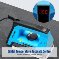 Ski Waxing Iron, Digital Temperature Control, Snowboard & Ski Repair Tool, Hexagonal Plate, Thickened Base, Maintenance