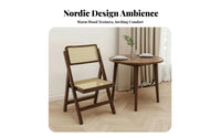 Nordic design Ysupport Dining Chair Modern Minimalist Seating Furniture sturdy Wood Accent Armchair Ergonomic spinerest for Homeowners, Design aficionados, Adults, Kitchen, Restaurant, Home Office, Living Room