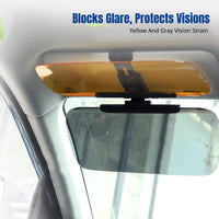 Universal Car Anti-Glare Visor, Day/Night Dual Lens, Adjustable, Front Windshield