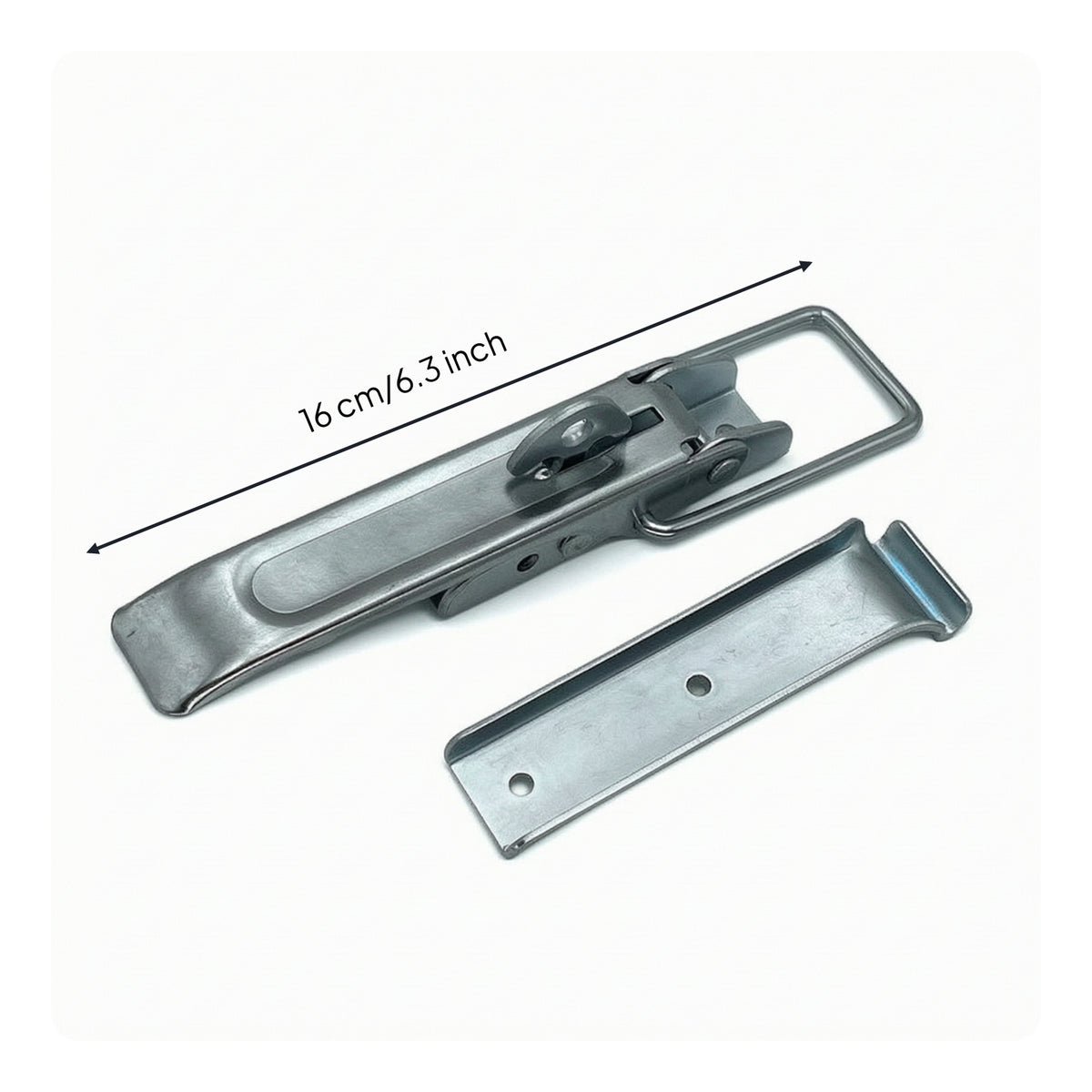 Latch with Latch Plate Galvanized Trailer Screw-on Hardware for Cargo Door