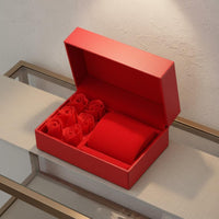 Custom Logo Printing Flip Top Watch Box Luxury Display Storage Item Keepsake for Proposal