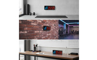 Large Display LED Gym Timer Adjustable Brightness Workout Timer Customizable Interval Clock with Wall Mount Bright for Athletes, Fitness Studio