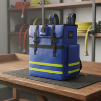 Fire Hose Backpack Waterproof Fire Hose Bag Metal Frame Firefighting Equipment Bag for Emergency Response