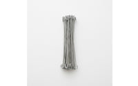 100 Pieces Chain Link Fence Tie Easy to Use Stainless Steel Fence Tie Fencing Hardware for Farmers, Gardens