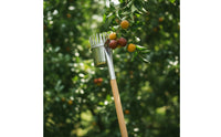 Stainless Steel Fruit Picker with Metal Cup Toothed Fruit Picker Rust-Resistant Tool Manual for Harvesting