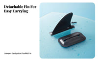Insert-in Center Fin Fast-Release Fastener Detachable Stand-up Paddleboard Fin Surfboard Skeg Easy Installation No Tools Needed