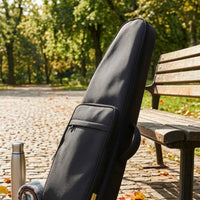 Water-Resistant Bamboo Flute Bag Curved Fit Triangular Flute Backpack Mesh Pocket Wind Instrument Bag Carry Handle