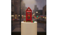 Christmas Mailbox Tabletop Mailbox with Wreath Decoration Decorations Outdoor Letter Box Cover Long-Lasting for Mantel, Entryway