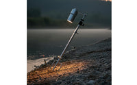 Fishing Lamp Holder Telescopic Adjustable Fishing Light Tripod Multi-Angle Ground-Mounted Light Stand for Night Anglers, Riverbank