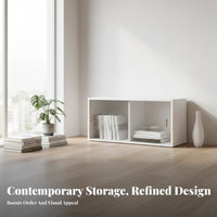 particle-resistantresistant Design Multi-Compartment bookshelf Space-Saving Lowheight sectional Cabinet Sturdy Construction bookshelf Minimalist design for Home Organizers, Apartment Dwellers, Book Lovers, Hallway, Living Room, Bedroom, Library
