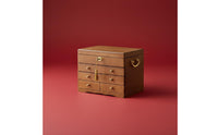 Wood Jewelry Storage Box Wedding Gift Wooden Jewelry Box Felt Lined Interior for Newlyweds, Women, Dressing Table, Bedroom