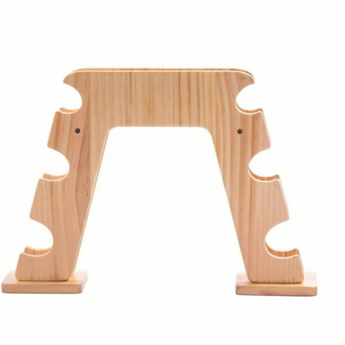 AShaped Dumbbell Rack Wooden Dumbbell Rack Vertical Organizer for Fitness Enthusiasts