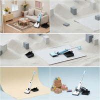 1:12 Scale Miniature Cleaning Machine with Base Tray Realistic Miniature Floor Cleaner Detailed Dollhouse Vacuum Cleaner Mini for Hobbyists, Diorama, Photography Prop