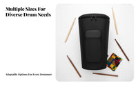Waterproof Djembe Bag Water-Resistant African Drum Backpack Adjustable Shoulder Straps for Travel, Performances, Gigs