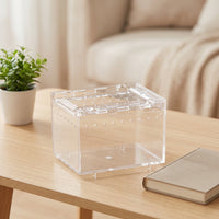 Reptile Enclosure with Attractive Sliding Lid Ventilated for Desktop, Hobbyists