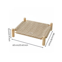 Washable Raised Dog Bed Year-Round Washable Dog Cot Easy Clean for Medium Dogs