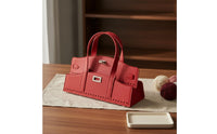 Patterned Lock PU Leather Bag Body Chic Fashion Accessory Gift Idea for Crafters