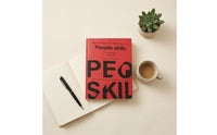 Interpersonal Abilities Book Bold Lettering Red Paperback Book Black Typography Learning Aid