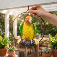 Hanging Parrot Tree Ornament Resin Craft Animal Sculpture