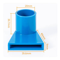 Water Outlet Nozzle Wide Flat Stream Design for Surface Agitation