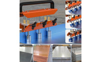 Portable Standing Seam Roofing Bender 6 Roller Bending Tool Large Radius Plate Bender for Roofers, Metalworkers, Construction Site, Workshop