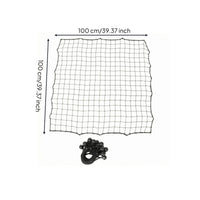 Bound Edges Rebound Training Net Black Square Mesh Rebound Net Elastic Cords Sports Gear 100 Cm