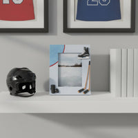 Ice Sport Photo Frame Creative Design Ice Sport Themed Desktop Frame Keepsake Gift Glass Front