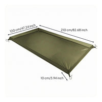 210D Oxford Cloth Raised Border Camping Mat PU Coated Camping Ground Mat Reinforced Corners Ground Pad Corner Loops