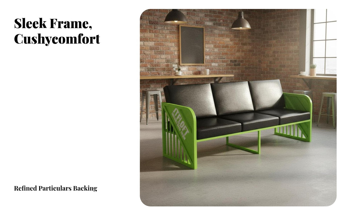 Trendy Design Industrial Containerdesign Sofa Long-Lasting Frame Booth Seating Anti-Rust and Wear-Resistant Commercial Furniture for Business Owners, Interior Designers, Coffee Shops, Restaurants, Reception Areas