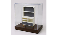 Dollhouse Side Cabinet Ribbed Front Mini Display Shelf Cabinet Display Shelf Model Compact Miniature Furniture Fine Workmanship