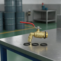 Drum Faucet with Lever Handle Drum Spigot with O-Rings Secure Barrel Spigot for Craftspeople, Liquid Transfer
