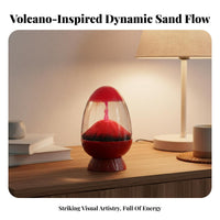 Mountain Eruption Hourglass Creative Design Mountain Eruption Egg Unique Gift Volcanic Motion Bubbler for Students, Adults, Desktop, Study Room