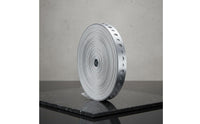 49.21 Ft Rustproof Galvanized Steel Strapping Roll Rust-Resistant Perforated Hanger Strap Indoor and Outdoor Use Galvanized Pipe Hanger Strap Weatherproof for Plumbers, DIY Enthusiasts, Electricians, Plumbing, HVAC