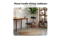Retro Design Upholstered Chair with Metal Legs Mid-Century-Century Modern Design Household Furniture Comfortable Padded Seat Ergonomic Curved Backrest for Homeowners, Restaurant Owners, Home Office Workers