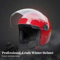 Electric Bike Helmet 3C Certified Riding Helmet with Visor Multi-Season Impact-Resistant Headwear for Men, Women, Winter