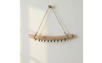 Driftwood Wall Hanger Artisanal Appearance Bohemian Key Rack Versatile Rustic Entryway Hook Rack for Bedroom, Kitchen