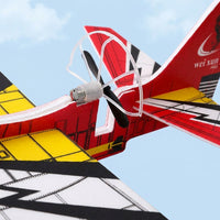 Fighter Jet Toy Airplane, Foam Glider with LED Lights, USB Rechargeable, for Kids 7 to 14 Years Old, Great for Garden and Beach